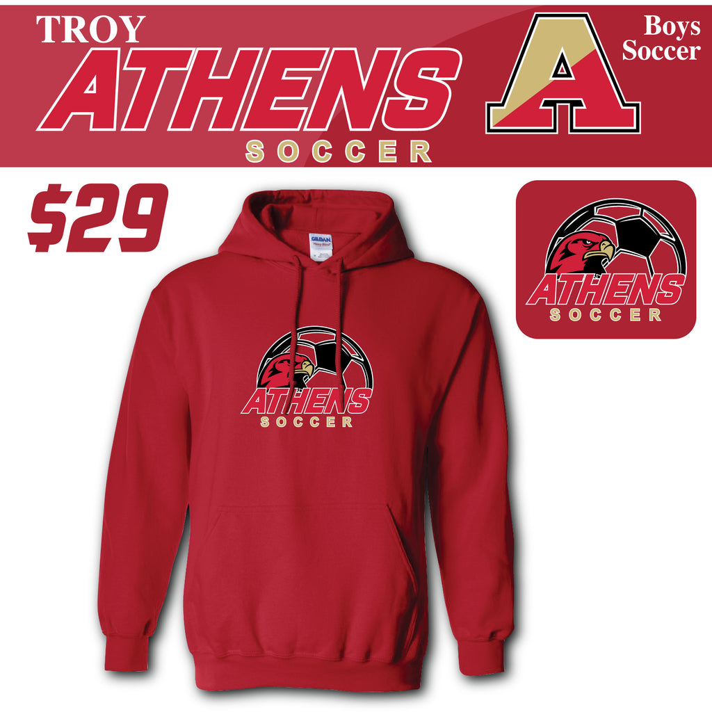 Troy Athens Boys Soccer Fall Gildan - Heavy Blend Hooded Sweatshirt