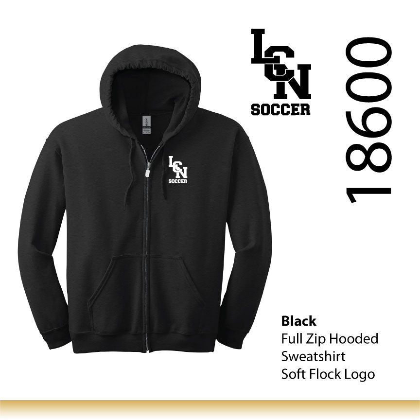 LCN Girls Soccer / Full-Zip Hooded Sweatshirt / 18600