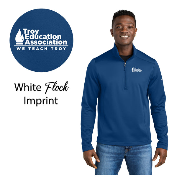 Troy Education Assoc. Eddie Bauer® Smooth Mid Layer Fleece 1/2-Zip EB2360 / Cobalt Blue