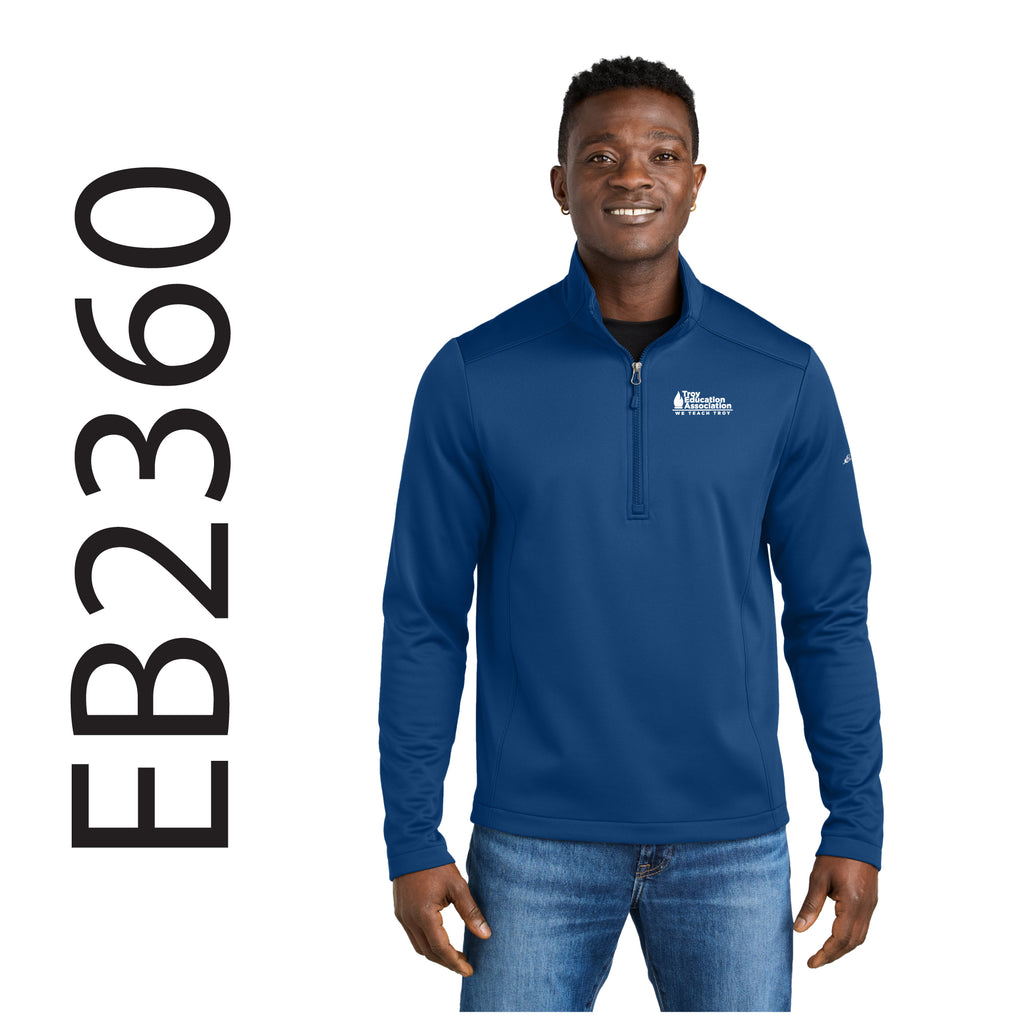 Troy Education Assoc. Eddie Bauer® Smooth Mid Layer Fleece 1/2-Zip EB2360 / Cobalt Blue