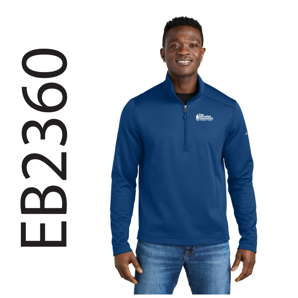 Troy Education Assoc. Eddie Bauer® Smooth Mid Layer Fleece 1/2-Zip EB2360 / Cobalt Blue