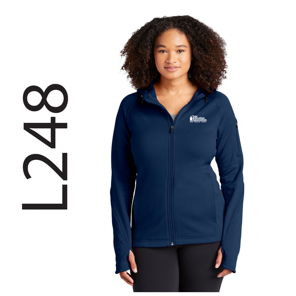 Troy Education Assoc. Sport-Tek® Women's Tech Fleece Full-Zip Hooded Jacket L248 / True Navy
