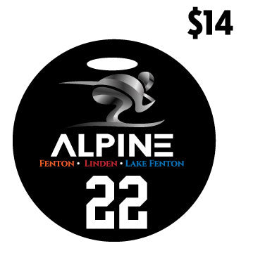 Fenton Ski Team 4inch Bag Tag