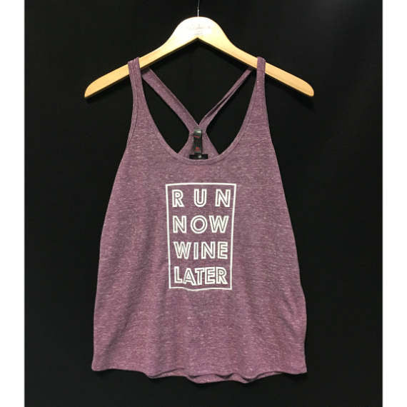 Run Now Wine Later Juniors District TBack Tank