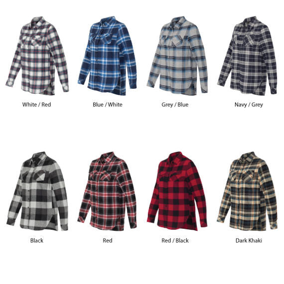 Personalize Bridal Party Ladies' Plaid Boyfriend Flannel  Get ready Shirt  Easy on & Off Flannel Comfy Boyfriend Fit