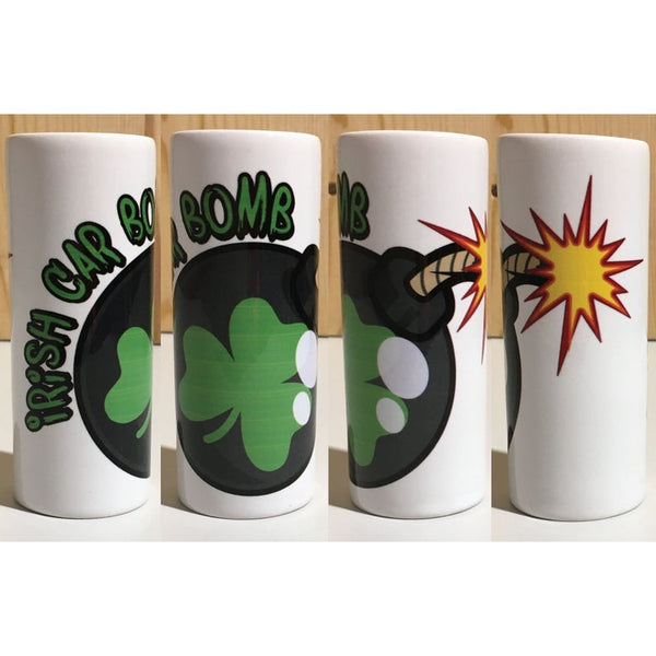 Irish Car Bomb 16oz Ceramic Beer Stein & 3oz Shot Glass Combo Set St Patrick's Day Shot Glass