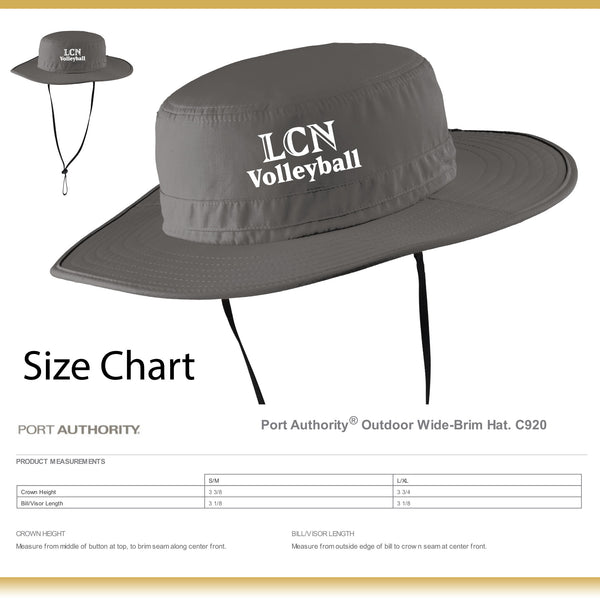 LCN Girls Volleyball /Wide Brim Hat / C920