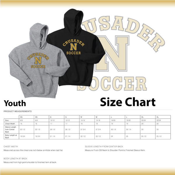 Girls Soccer / YOUTH Pullover Hooded Sweatshirt / 18500B