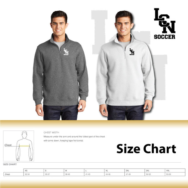 LCN Girls Soccer / Quarter Zip Sweatshirt / ST253