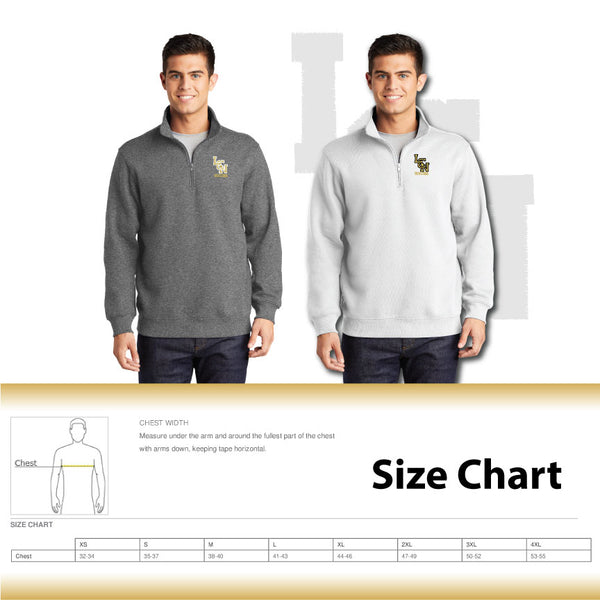 LCN Girls Soccer / Quarter Zip Sweatshirt / ST253 EMB