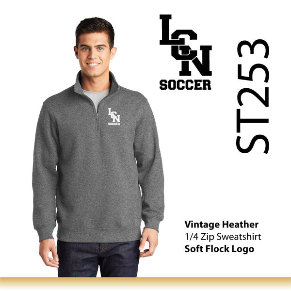 LCN Girls Soccer / Quarter Zip Sweatshirt / ST253