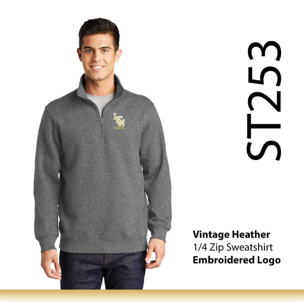 LCN Girls Soccer / Quarter Zip Sweatshirt / ST253 EMB