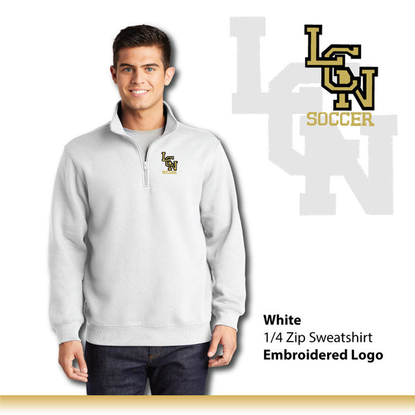 LCN Girls Soccer / Quarter Zip Sweatshirt / ST253 EMB