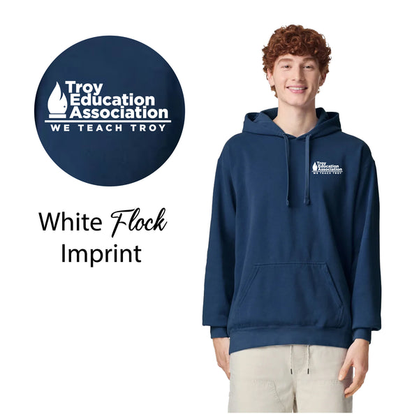 Troy Education Assoc. Comfort Colors - Garment-Dyed Hooded Sweatshirt 1567 / True Navy