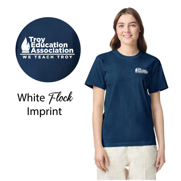 Troy Education Assoc. Comfort Colors - Garment-Dyed Heavyweight T-Shirt 1717 / True Navy