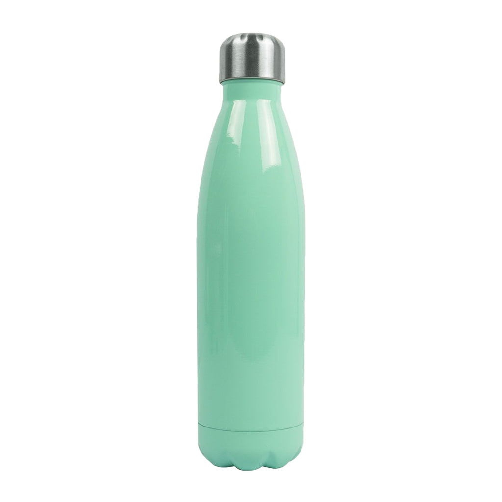 Blank Tapered Stainless Steel Water Bottle - 17oz - Mint w/Cap