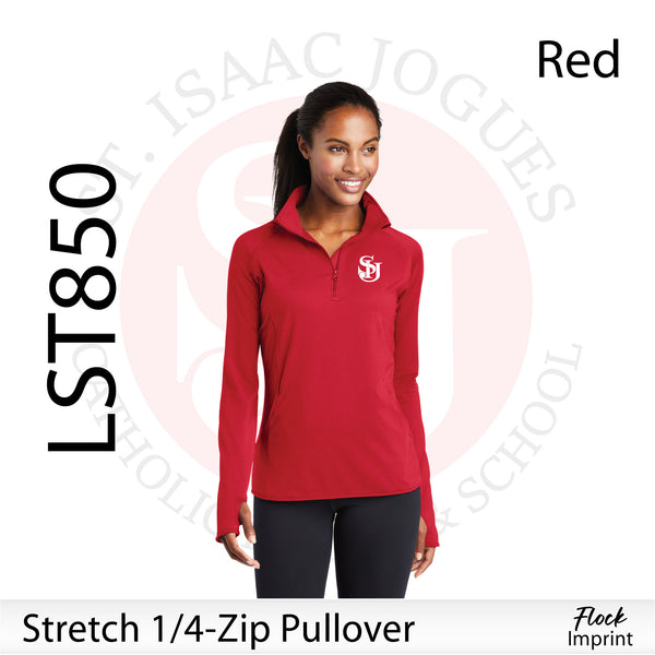 St. Isaac Jogues / Stretch Quarter-Zip Pullover / LST850 / ST850