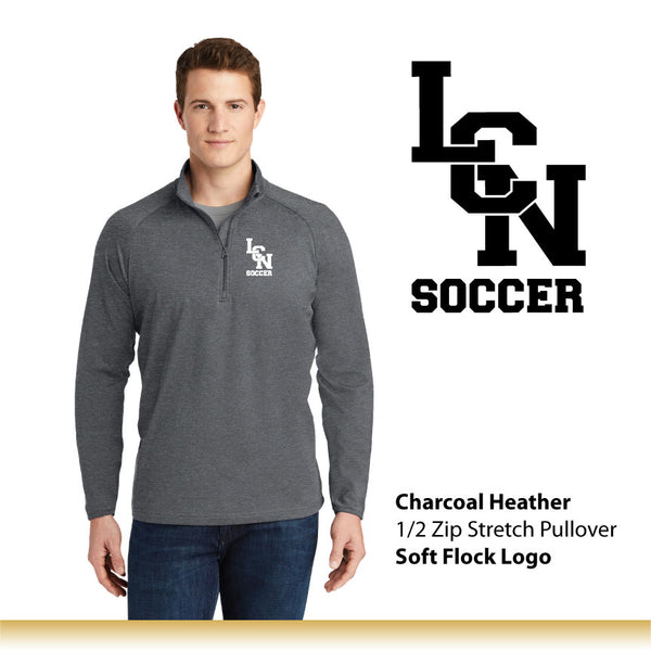 LCN Girls Soccer / Men's 1/2 Zip Stretch Pullover / ST850