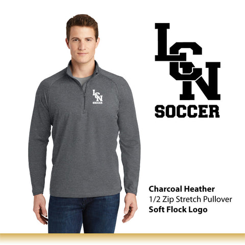 LCN Girls Soccer / Men's 1/2 Zip Stretch Pullover / ST850
