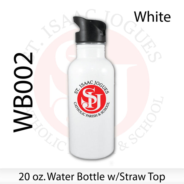 St. Isaac Jogues / 20 oz. Water Bottle with Straw Top / WB002