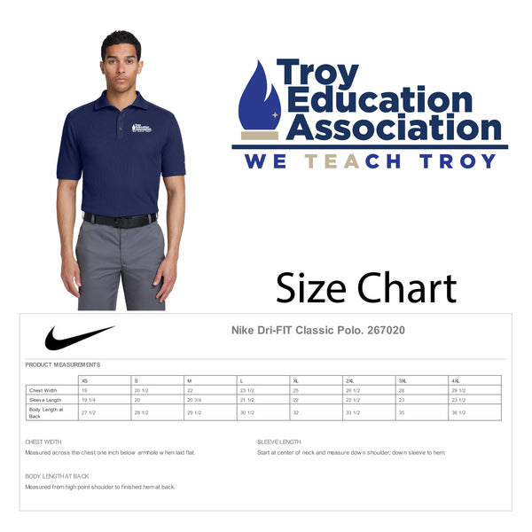 Troy Education Assoc. Nike Dri-FIT Classic Polo 267020 / Midnight Navy