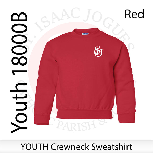 St. Isaac Jogues / YOUTH Crewneck Sweatshirt / 18000B