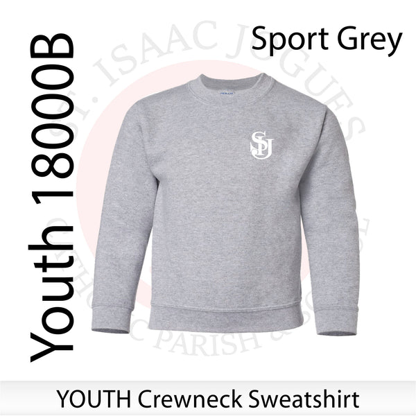 St. Isaac Jogues / YOUTH Crewneck Sweatshirt / 18000B