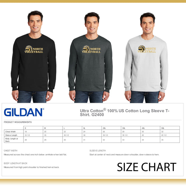 LCN Girls Volleyball / Unisex Long Sleeve T-shirt / G2400