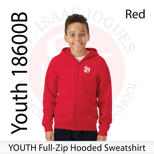 St. Isaac Jogues / YOUTH Full-Zip Hooded Sweatshirt / 18600B