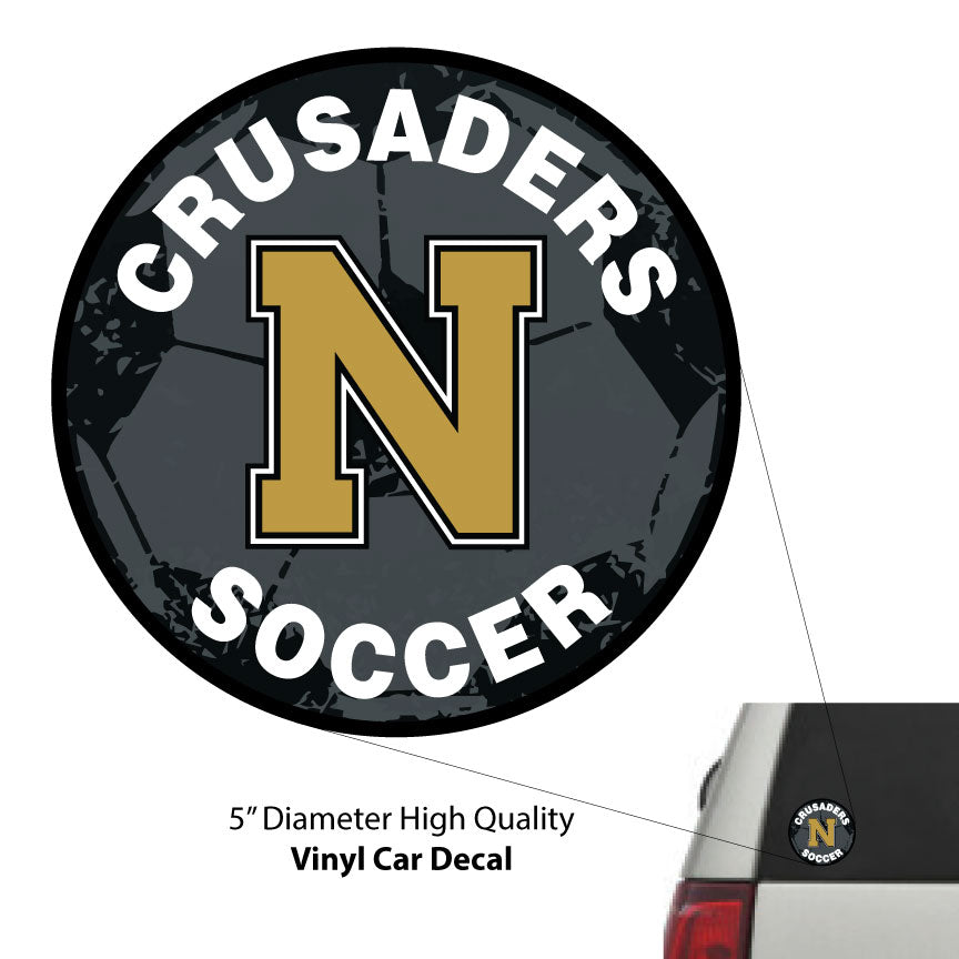 LCN Girls Soccer / 5 inch Vinyl Decal