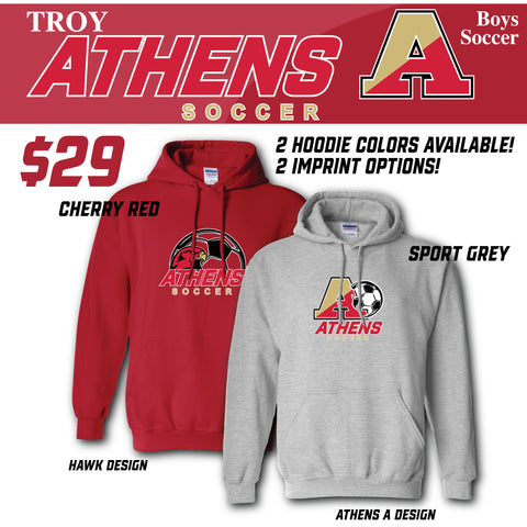 Troy Athens Boys Soccer Fall Gildan - Heavy Blend Hooded Sweatshirt