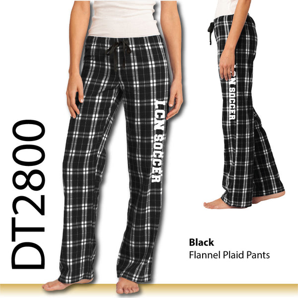 LCN Girls Soccer / Women's Flannel Plaid Pants / DT2800