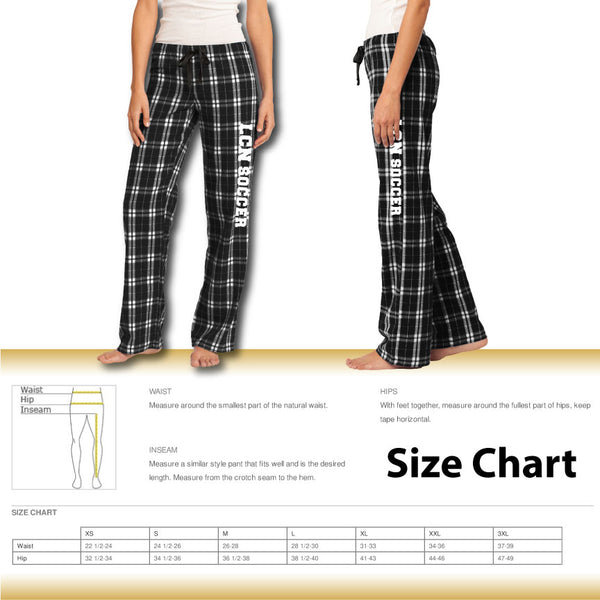 LCN Girls Soccer / Women's Flannel Plaid Pants / DT2800