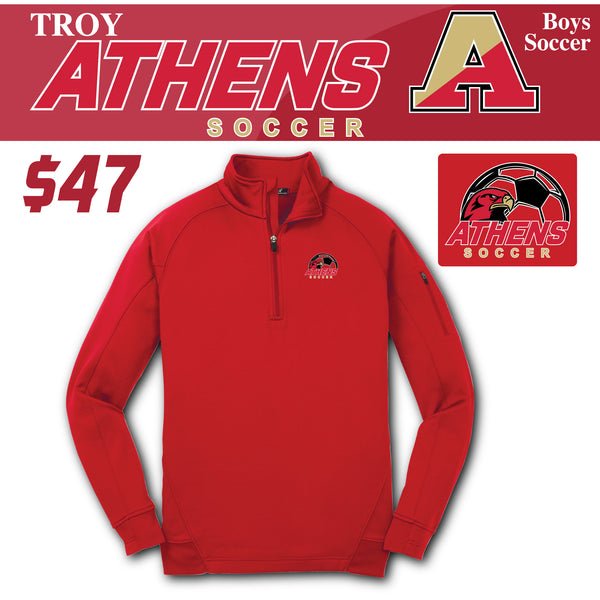 Troy Athens Boys Soccer Fall Sport-Tek Tech Fleece 1/4 Zip Pullover