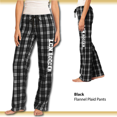 LCN Boys Soccer / Women's Flannel Plaid Pants / DT2800