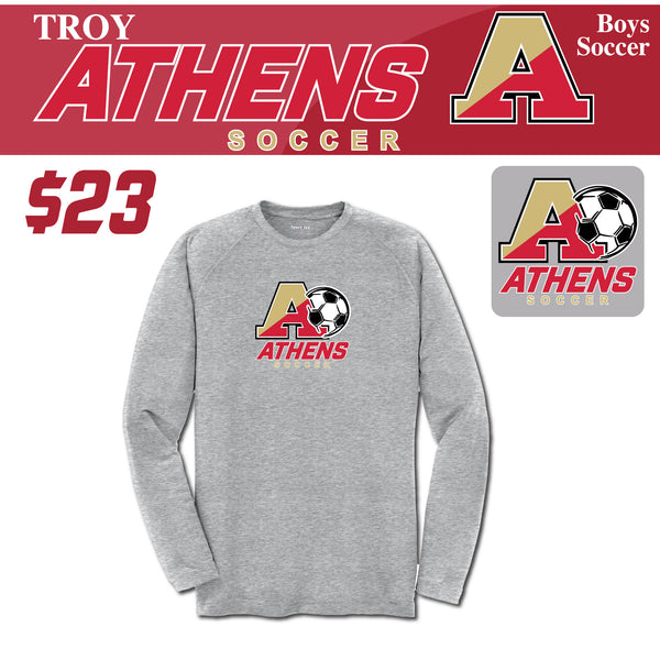 Troy Athens Boys Soccer Fall Sport-Tek Long Sleeve Performance Crew