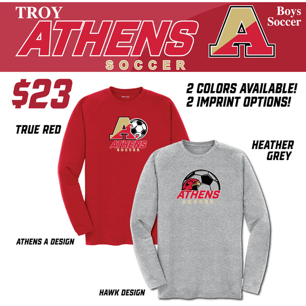 Troy Athens Boys Soccer Fall Sport-Tek Long Sleeve Performance Crew