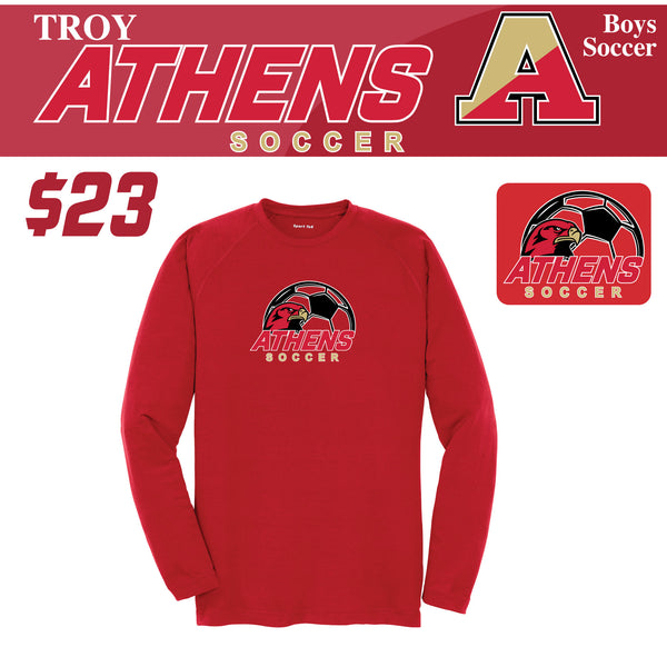 Troy Athens Boys Soccer Fall Sport-Tek Long Sleeve Performance Crew