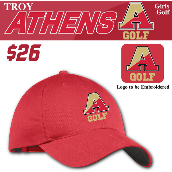 Troy Athens Girls Golf Fall 2023 Nike Unstructured Twill Cap