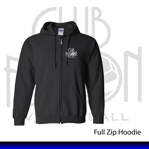 Club Fusion Volleyball Full-Zip Hooded Sweatshirt 18600/18600B