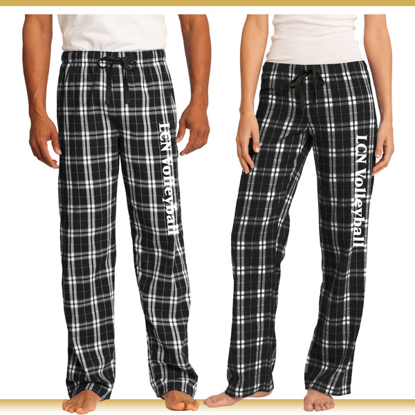 LCN Girls Volleyball / Flannel Plaid Pants / Men's Fit DT1800 / Women's Fit DT2800