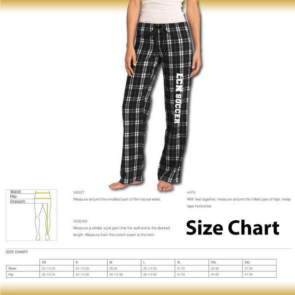 LCN Boys Soccer / Women's Flannel Plaid Pants / DT2800