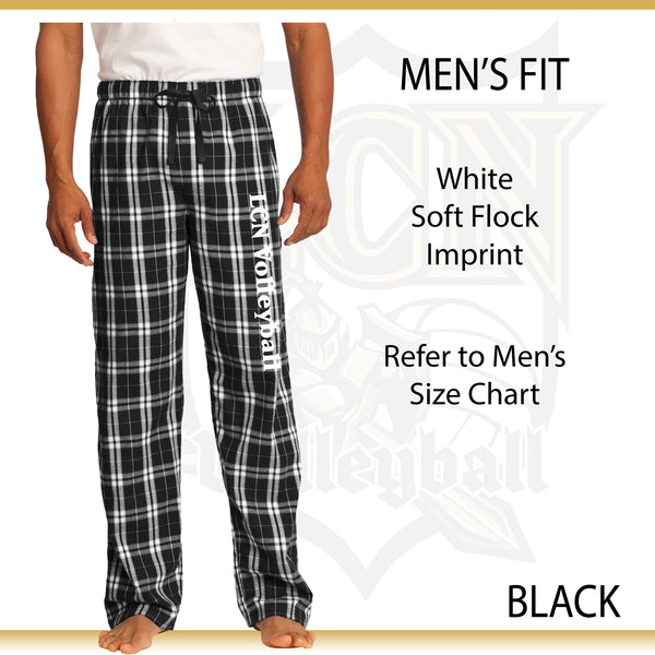 LCN Girls Volleyball / Flannel Plaid Pants / Men's Fit DT1800 / Women's Fit DT2800