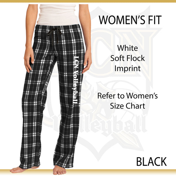 LCN Girls Volleyball / Flannel Plaid Pants / Men's Fit DT1800 / Women's Fit DT2800