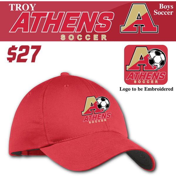 Troy Athens Boys Soccer Fall Nike Unstructured Twill Cap
