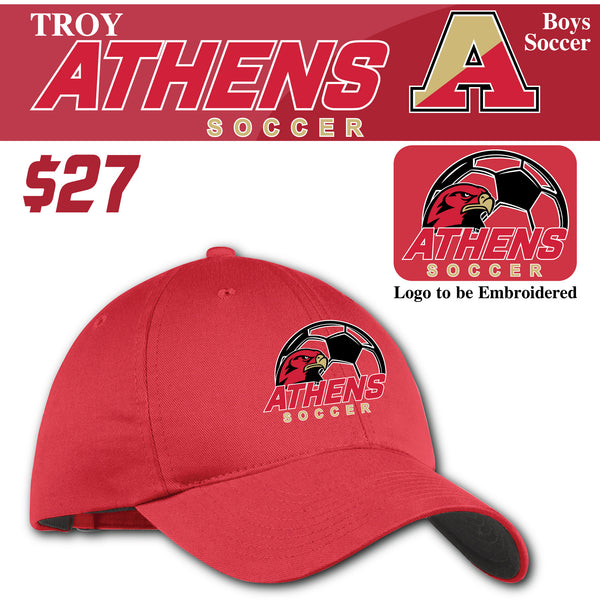 Troy Athens Boys Soccer Fall Nike Unstructured Twill Cap