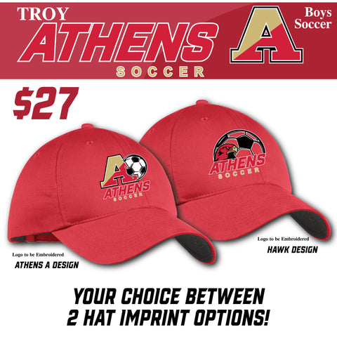 Troy Athens Boys Soccer Fall Nike Unstructured Twill Cap