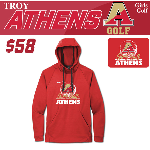 Troy Athens Girls Golf Fall 2023 Nike Therma-FIT Pullover Fleece Hoodie