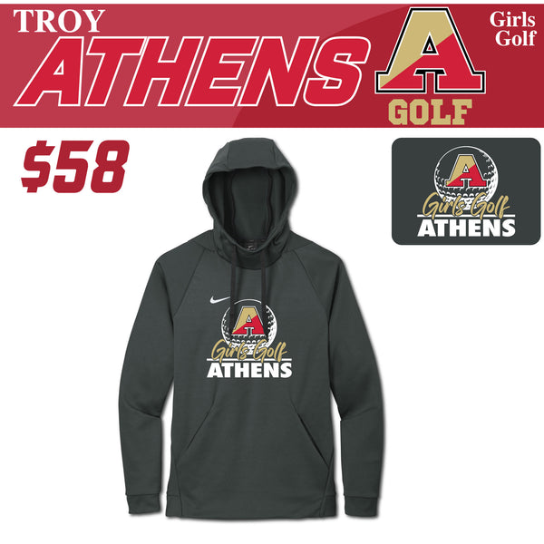Troy Athens Girls Golf Fall 2023 Nike Therma-FIT Pullover Fleece Hoodie