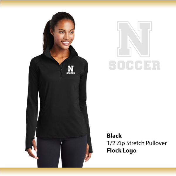 LCN Boys Soccer / Ladies 1/2 Zip Stretch Pullover / LST850-Flock